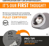 Heated Cat Bed - Thermo-Pet Cave for Large Cats, Indoor Heated Pet Bed for Dogs & Cats, Covered Cave Pet Tent