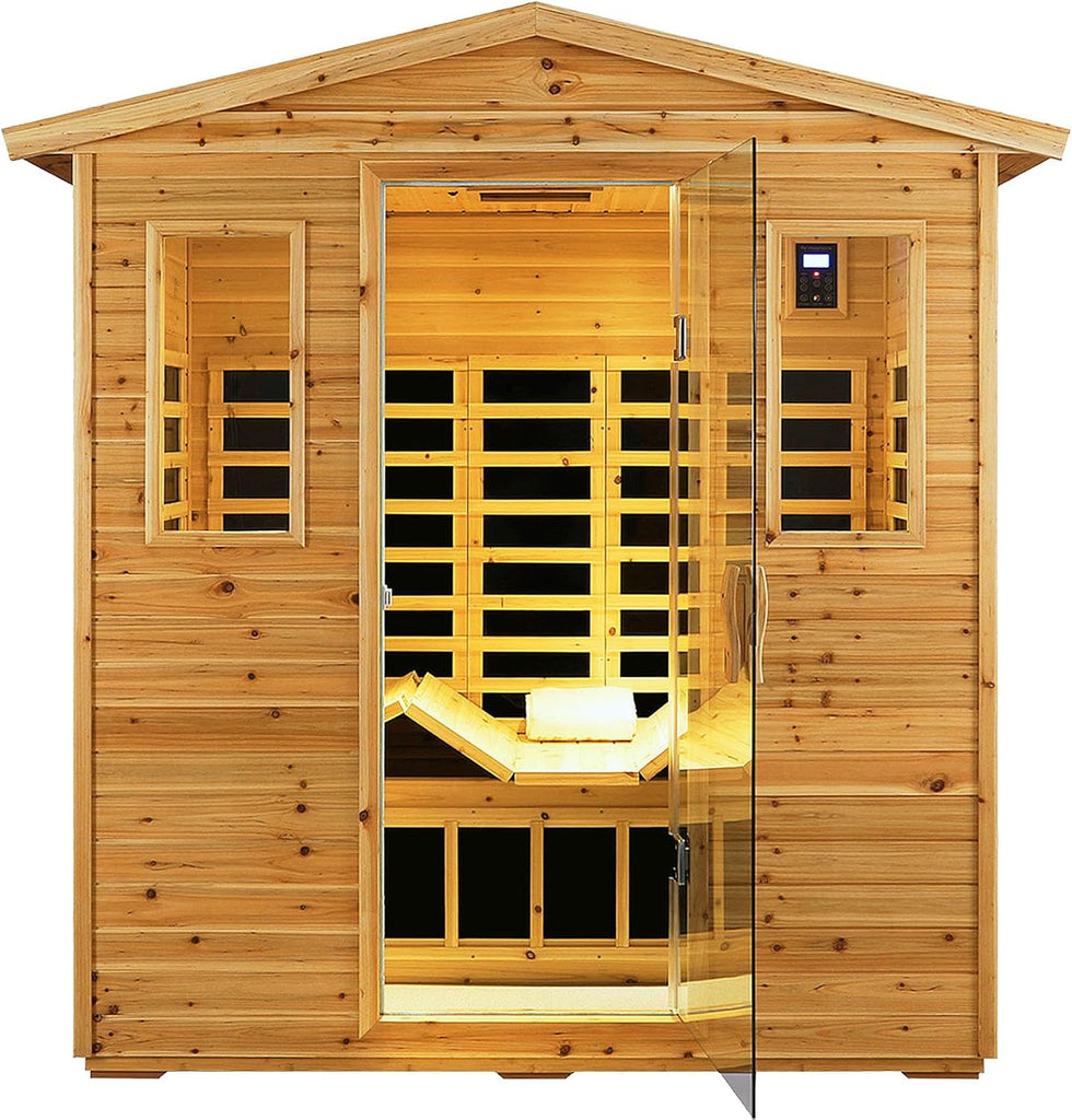 Outdoor Sauna 3 Person Infrared Sauna, Infrared Saunas for Home