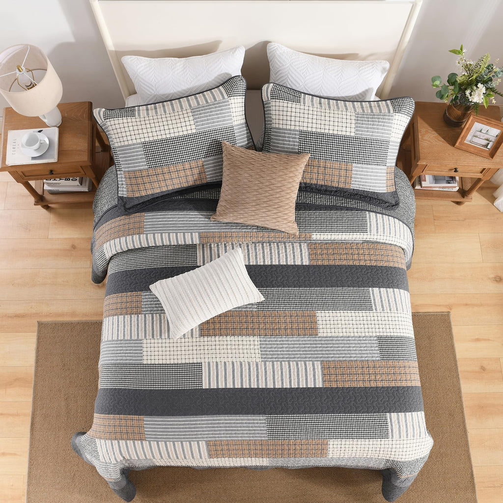 100% Cotton 120Wx120L with 2 Pillow Shams
