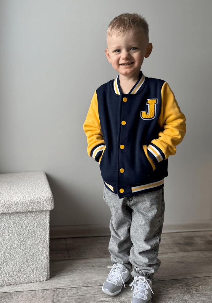 Boys Varsity Letterman Jacket Baseball Bomber Coat