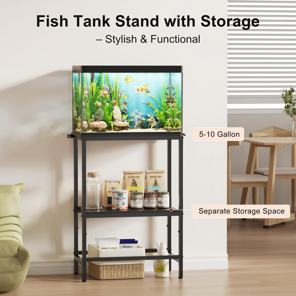 5 & 10 Gallon Fish Tank Stand for Standard Tanks