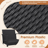 Resin 3 Pieces Patio Furniture Set, Outdoor Bistro Set with Cushions and Glass Table
