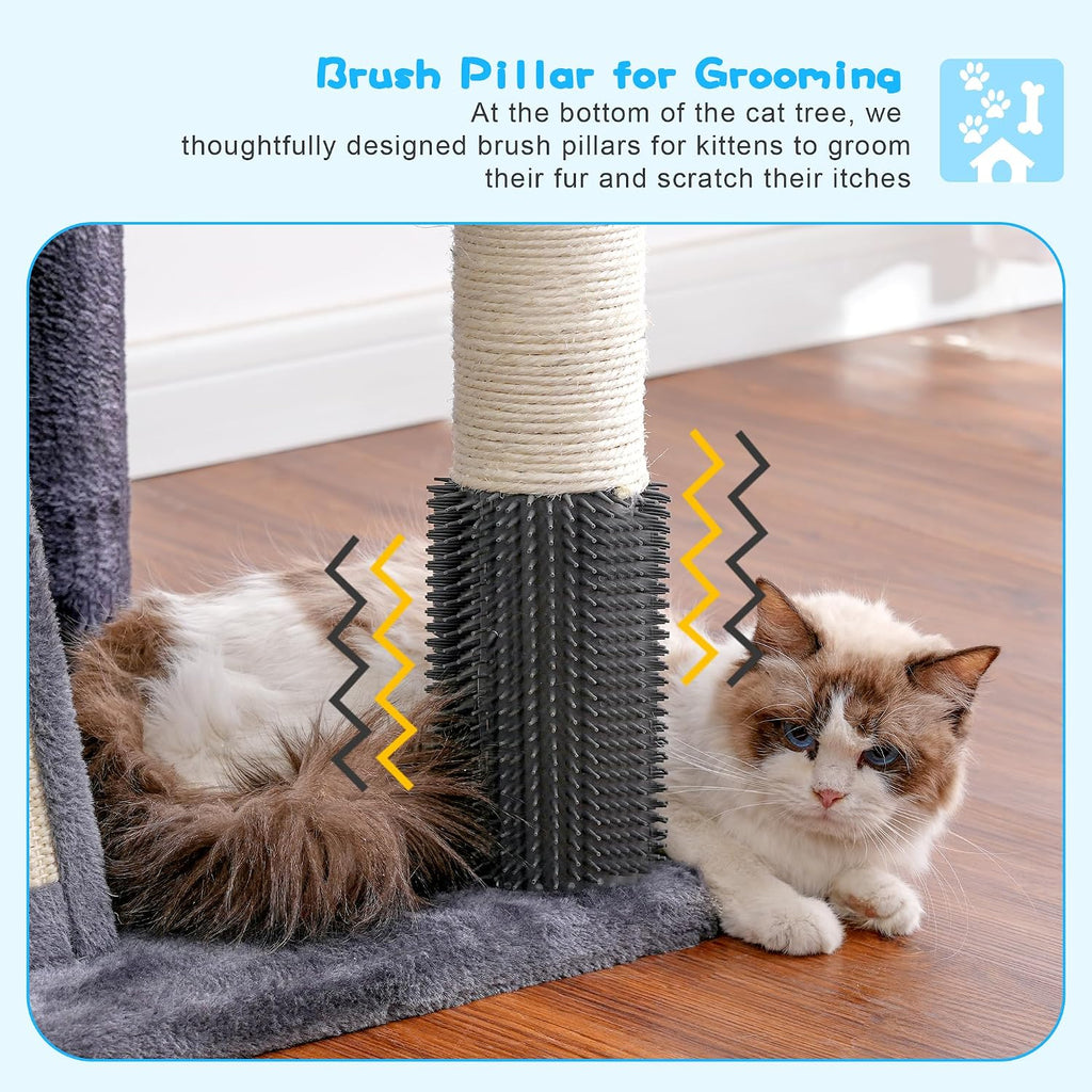 Cat Tree Tower, Adjustable Height, Floor to Ceiling