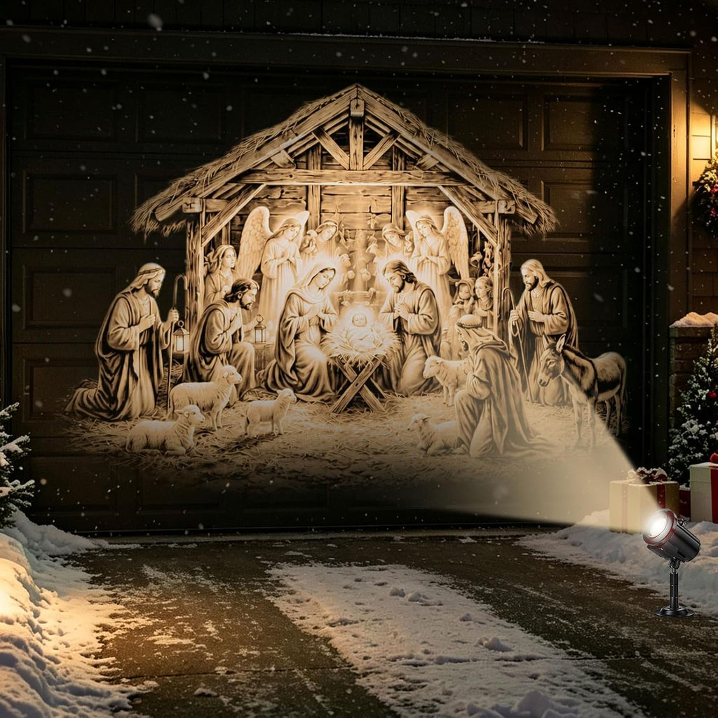 3D Dynamic 12-in-1 Christmas Projector Lights, Outdoor Indoor Holiday Decor
