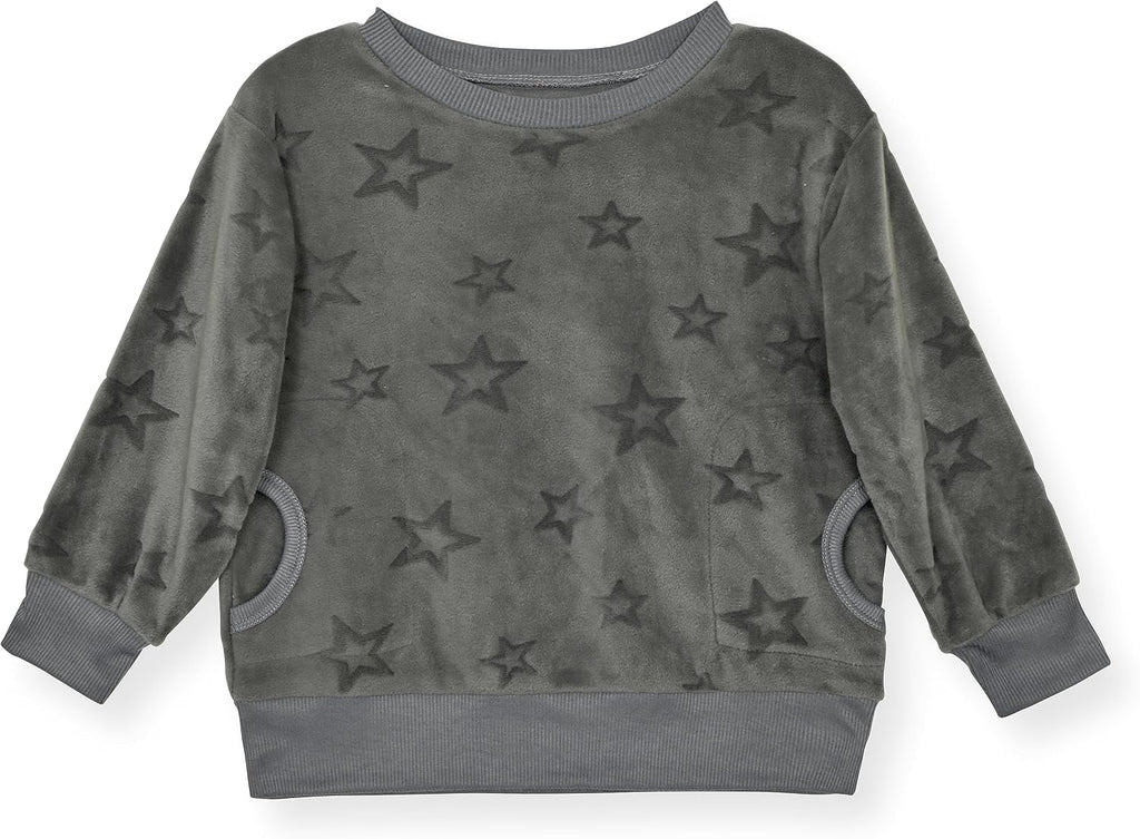 Boys Pajamas Sets - 2 Piece Kids Sleepwear Velour Pajamas for Boys
