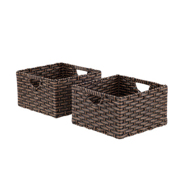 Premium Handwoven Portable Laundry Bin Basket with Carrying Handles, Household Storage for Clothes, Linens, Sheets