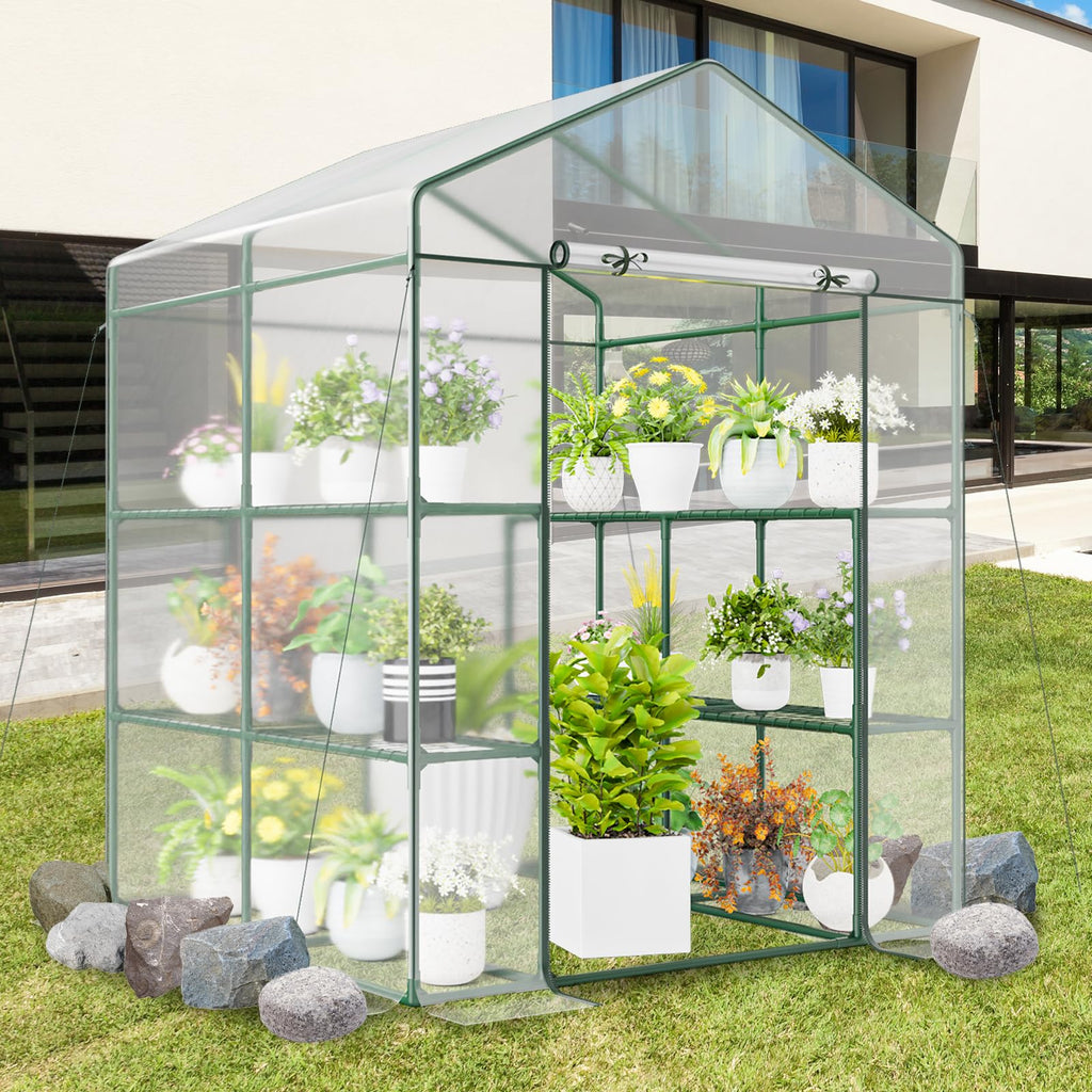 Greenhouses for Outdoors, Portable Greenhouse with PE Cover