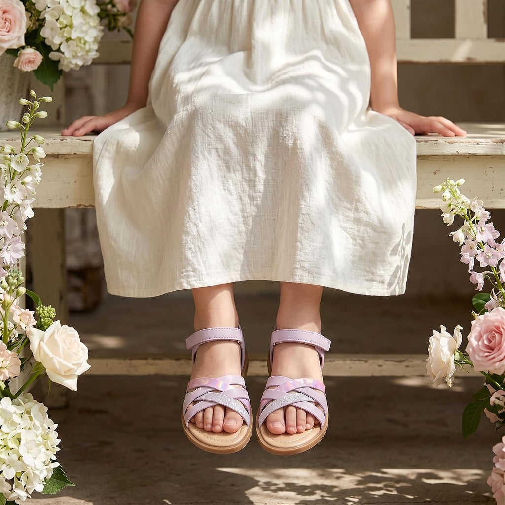 Toddler Girls Sandals Open Toe Dress Sandals for Kids