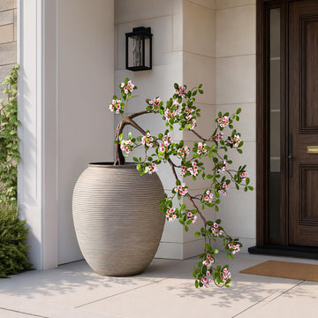 3ft Front Door Plants Large Artificial Bonsai Tree Outdoor Artificial Plants for Front Porch Flowering Artificial