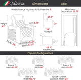 Oslo Home Theater Seating | Premium Top Grain Italian Nappa 11000 Leather, Power Recliner, Power Headrest