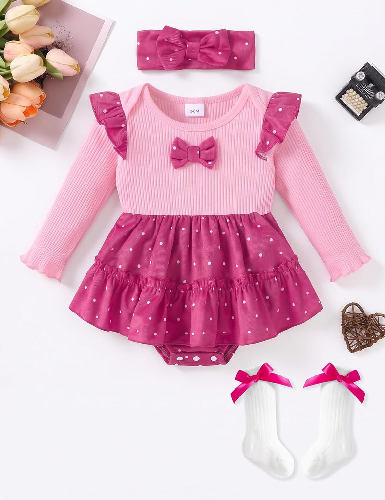Baby Girl Outfits Long Sleeve Romper Sets Newborn Clothes