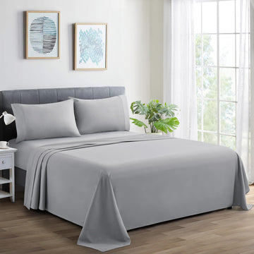 600 Thread Count Ultra Soft Deep Pocket Hotel Standard Solid Bedding Long Staple Percale Cotton All Season 3 Pieces