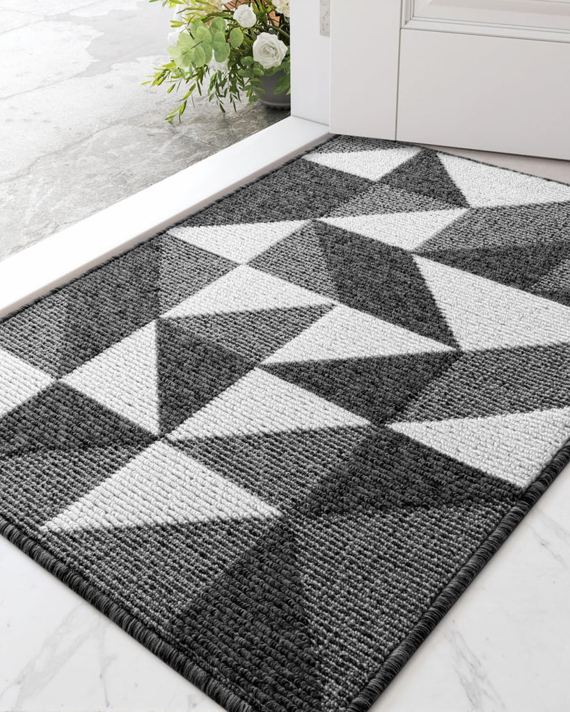Front Door Mats , 24x36 Non Slip Washable Entry Doormat | Low-Profile Absorbent Resist Dirt Inside Floor Entrance