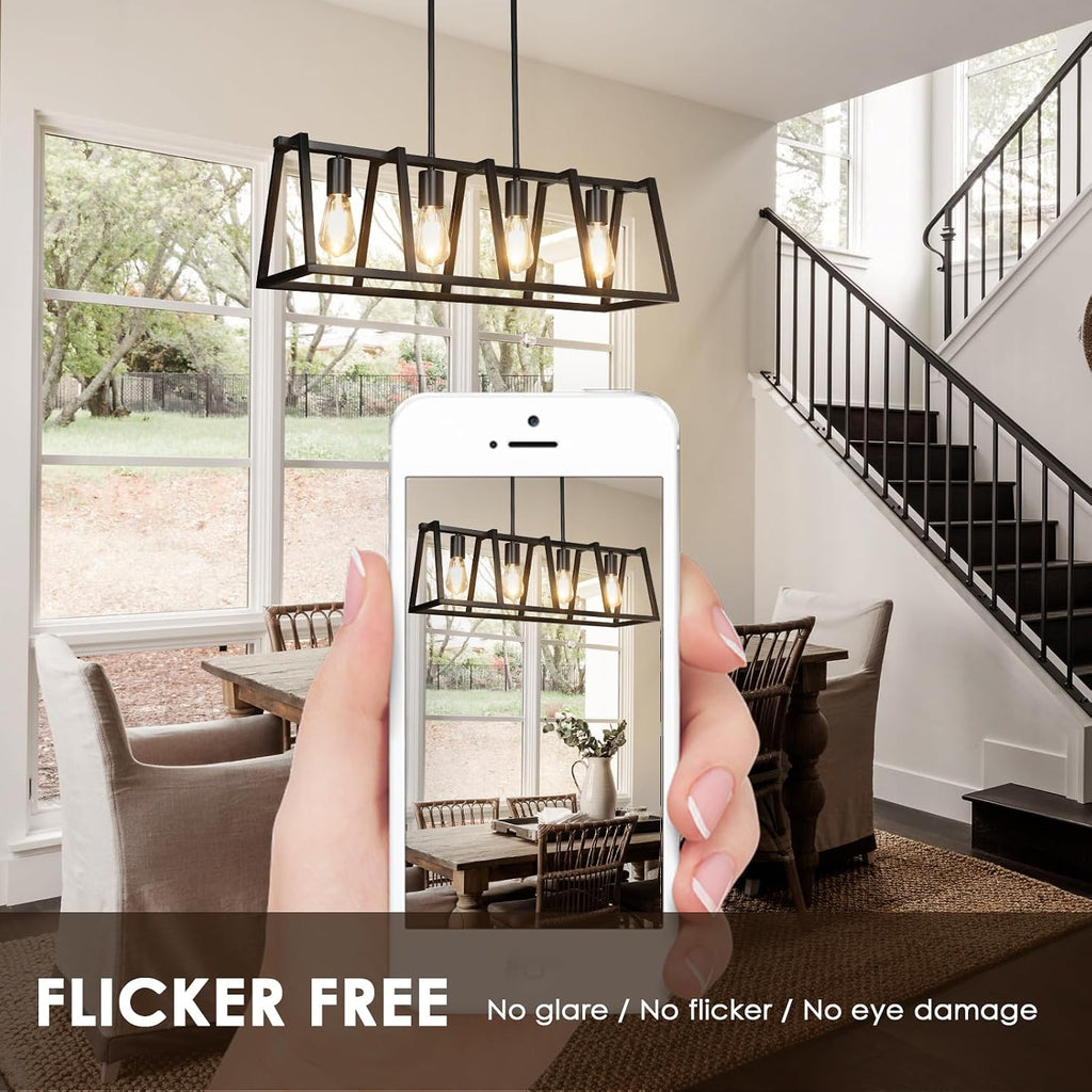 Vintage LED Edison Bulbs, ST58 Dimmable 4W E26 LED Bulb 40W Equivalent, 3000K Soft White Led Light Bulbs, Antique LED