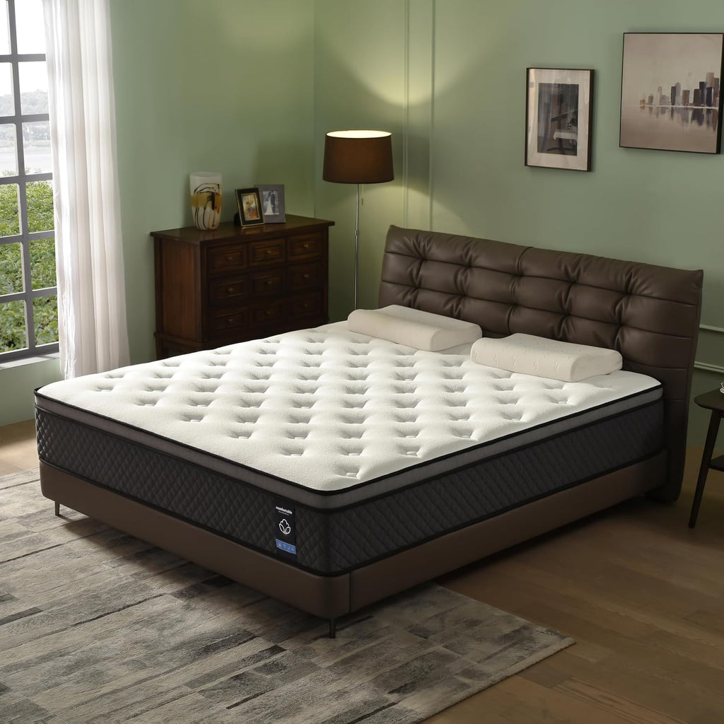 Queen Mattress, 12 Inch Hybrid Queen Mattress in a Box, Gel Memory Foam with Individually Wrapped Pocket Springs
