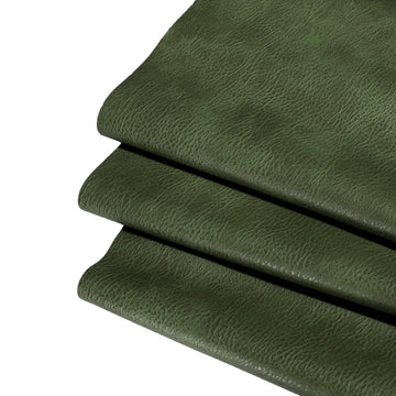 From 2 Yds, 1mm Faux Leather Vinyl Upholstery Fabric Waterproof Crazy Horse