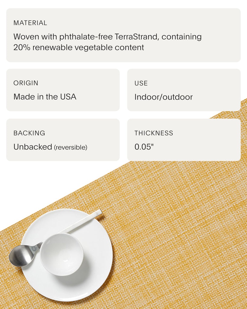 Mini Basketweave Placemats, Woven Rectangle Placemats Set of 4