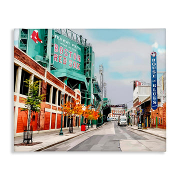 Fenway Park Boston Cityscape, 24 x 30 Inch Canvas Wall