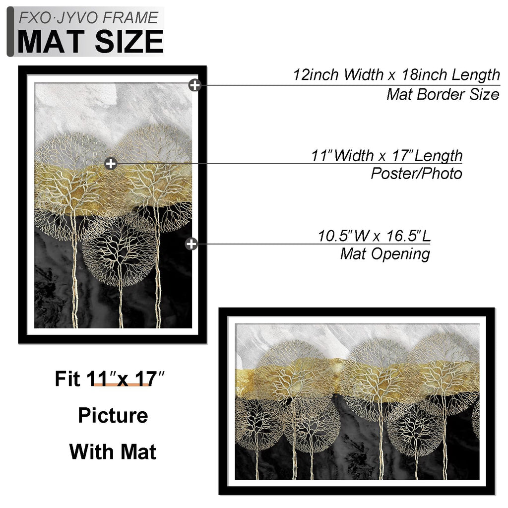 12x18 Picture Frame Set of 6 for Photo Poster Horizontally/Vertically