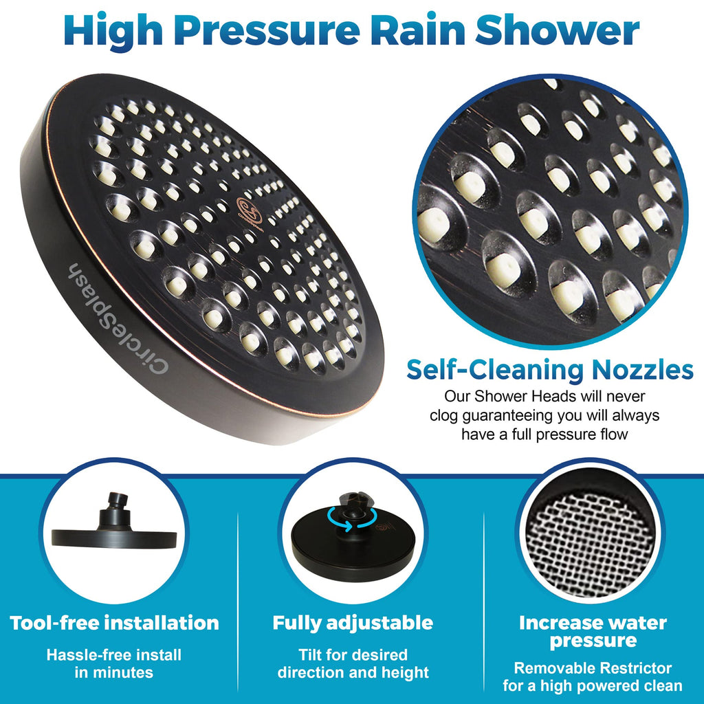 Shower Head - High Pressure 2.5 GPM - Oil Rubbed Bronze