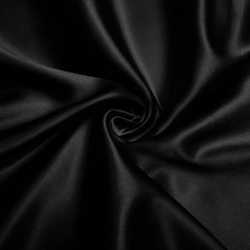Black Satin Fabric by The Yard 60 Inch Wide (1 Yard)