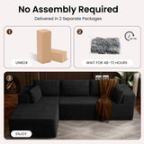 106" Cloud Sectional Boneless Couches for Living Room