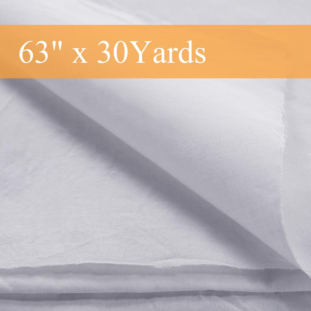 Unbleached Cotton Muslin Fabric Textile Wide Polyester Cotton Linen Material Embroidery Muslin Quilting Fabric by