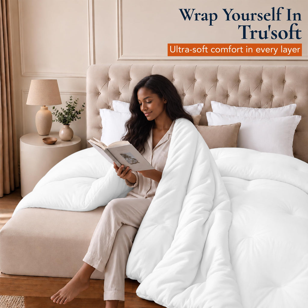 Full Size Duvet Insert, White, Comforter, 82 x 86 Inches