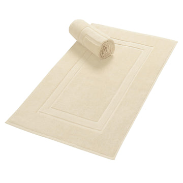 Premium Cotton 20x32 inch 2-Pack Bath Mats - 100% Ringspun Cotton - Luxury Hotel & Spa Quality - 800 GSM - Durable