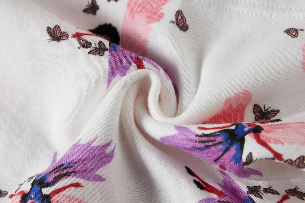 Girls' Soft Underwear - Comfortable & Breathable Printed Pattern Panties for Kids