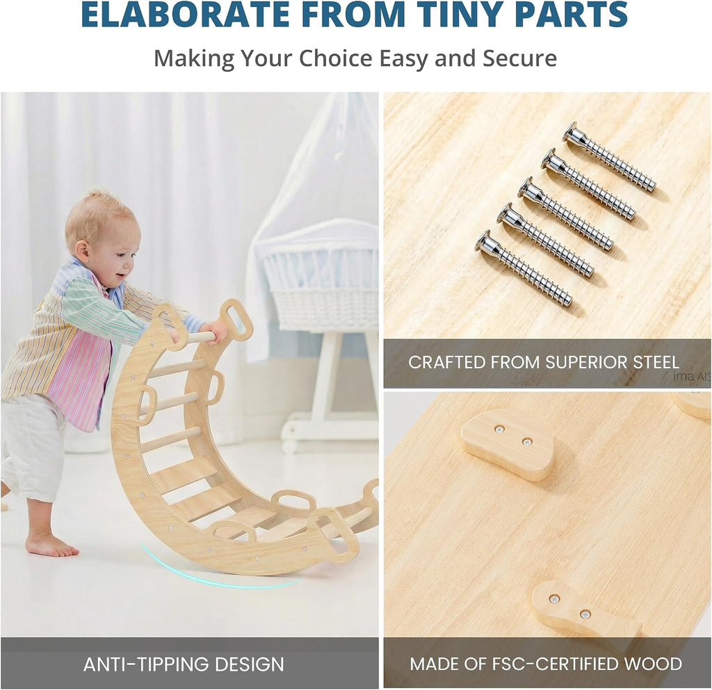 Triangle Set, Toddler Climbing Toys Indoor 7in1 Foldable