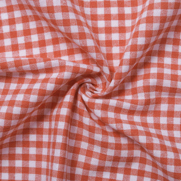 57"W x 36"L Gingham Poly-Cotton Fabric Cut By The Yard, Checkered Plaid Vintage Fabric for DIY, Homespun