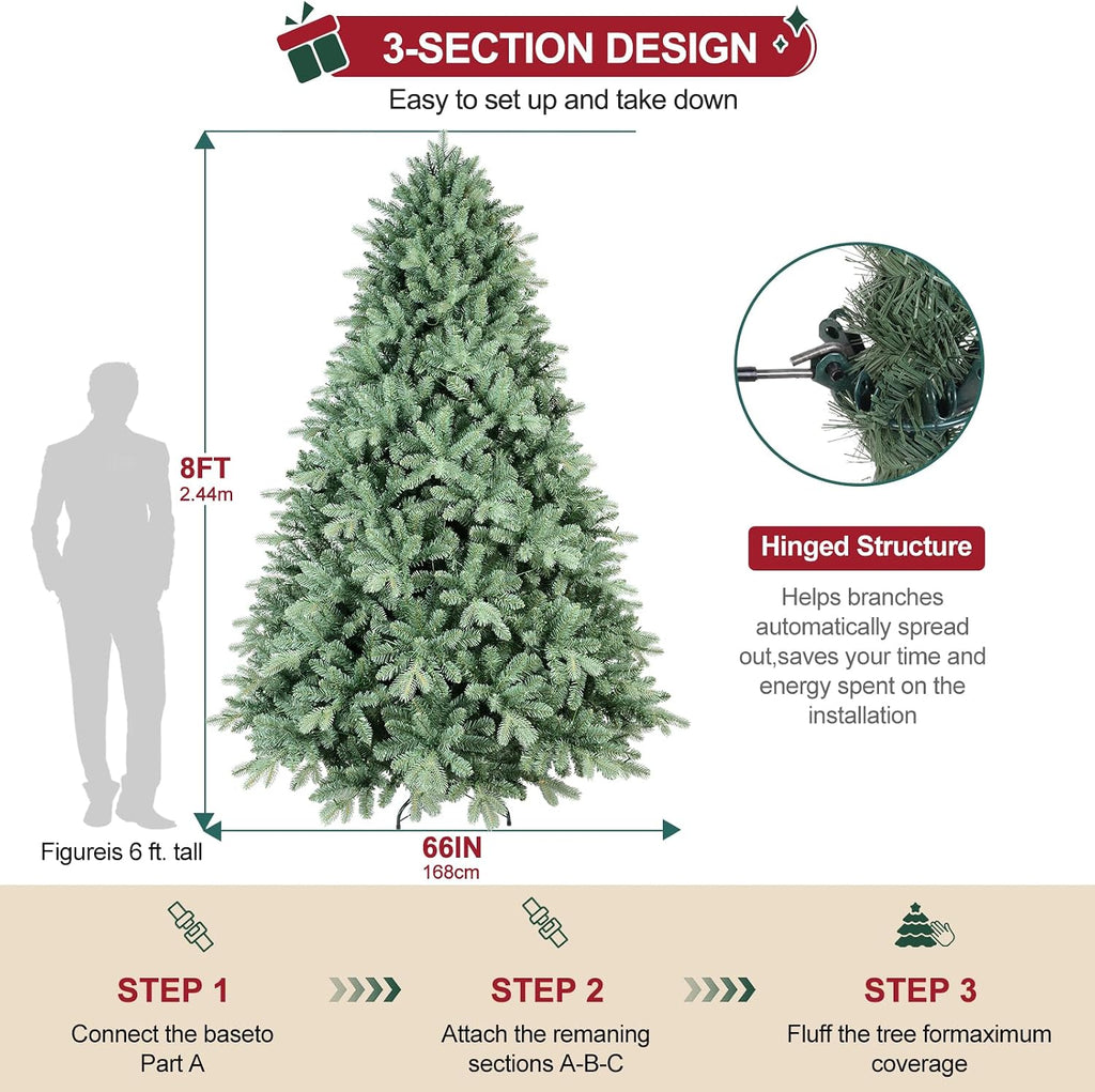 Christmas Tree ,Artificial Full Christmas Trees , Xmas Decoration Spruce Trees with 3308 PE & PVC Branch Tips