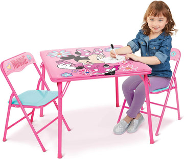 Mouse Kids Table & Chairs Set for Kid and Toddler 36 Months Up To 7 years, Includes: 1 Table (24"L x 24"W x 20"H), 2