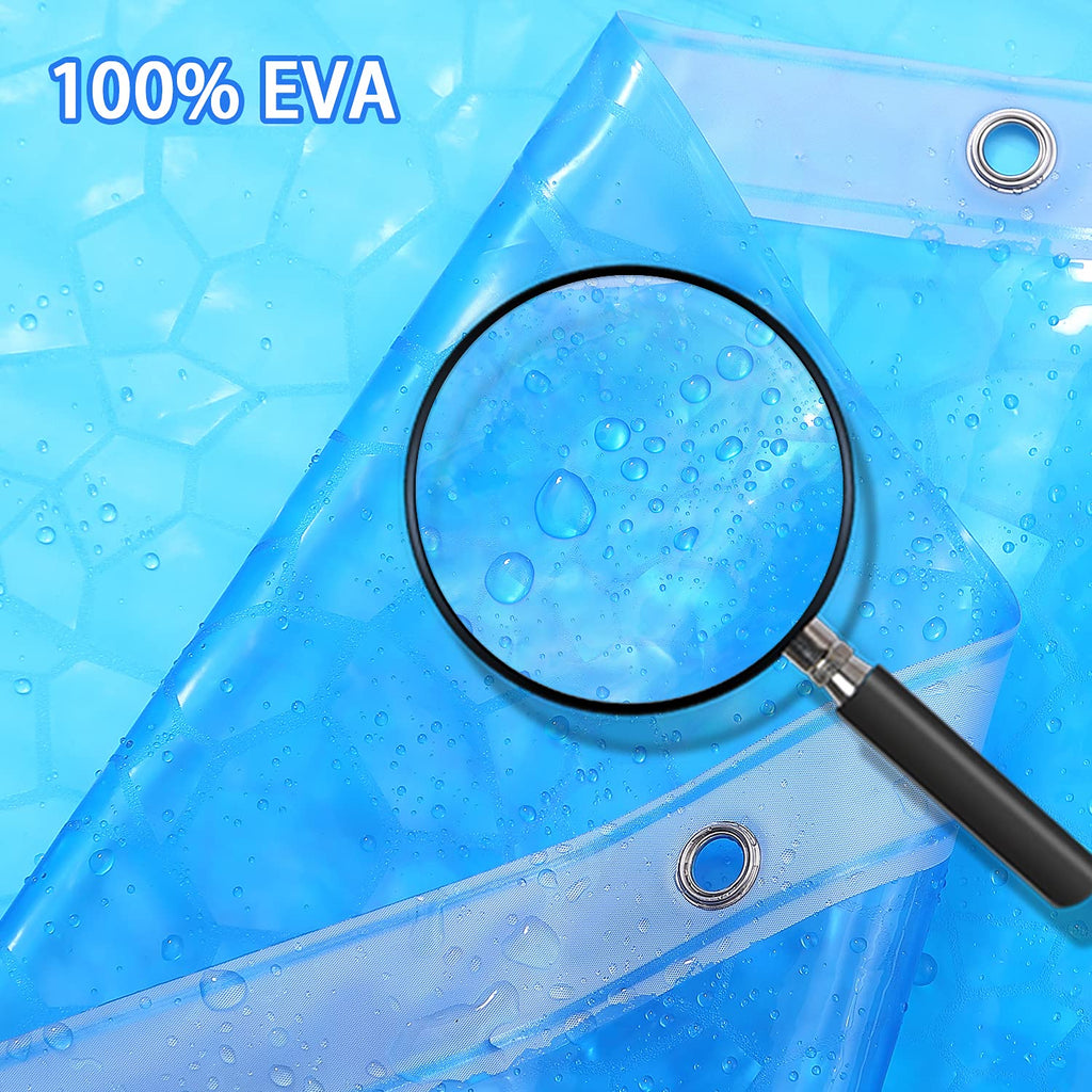 Waterproof Shower Curtain Liner EVA Thick Shower Curtain with Heavy Duty 3 Bottom Magnets, Shower Liner for Shower
