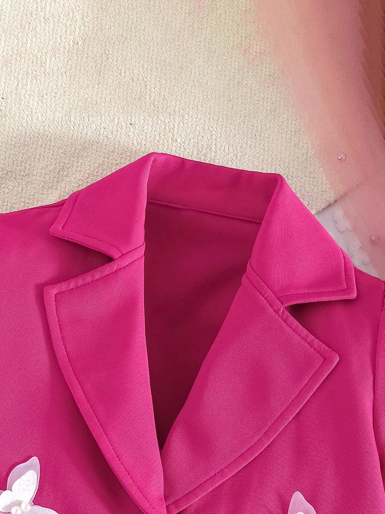 Girls 2 Piece Blazer Skirt Set Special Occasion Outfit -7