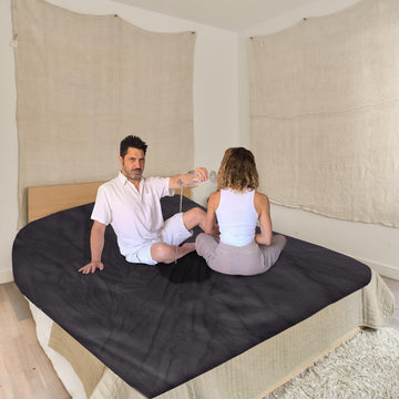 King Size Waterproof Blanket for Bed Intimacy, Bamboo Couples Love Throw