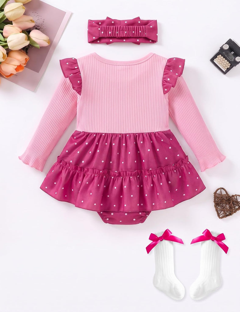 Baby Girl Outfits Long Sleeve Romper Sets Newborn Clothes