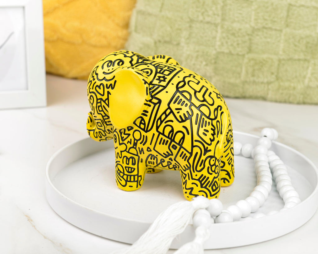 Small Elephant Statue, Elephant Gifts for Women, Good Luck Elephant Decor