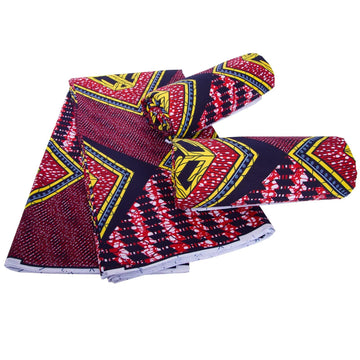Cotton 6 Yard African Fabric Ankara Print Kente Cloth Craft