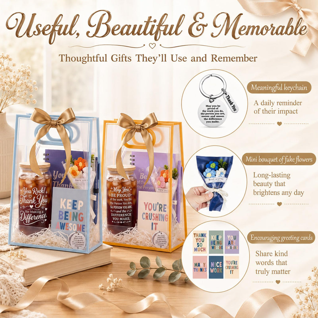 6 Sets/54 Pcs Employee Appreciation Gift Set Bulk, Ready-to-gift