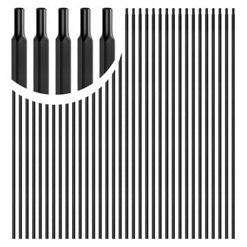 50 Pcs Wrought Iron Balusters for Staircase, 1/2" x 44" Hollow Straight Iron Spindles Deck Balusters, Deck Railing