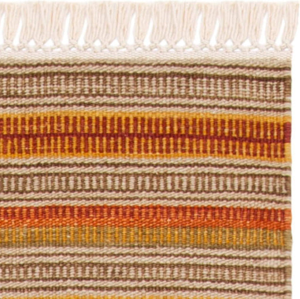 Kilim Collection Area Rug, Red & Multi, Handmade Southwestern Tribal Wool, Ideal for High Traffic Areas