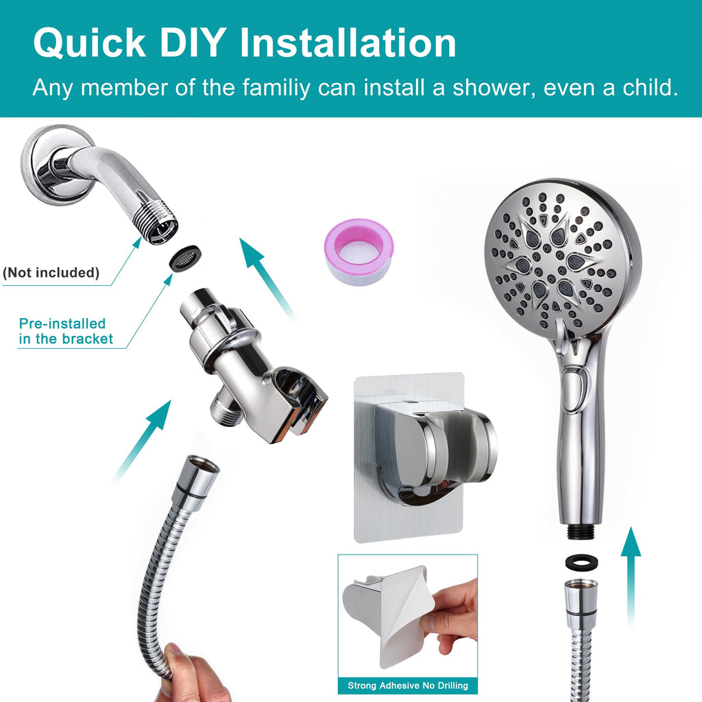 Handheld Shower Head with On Off Switch