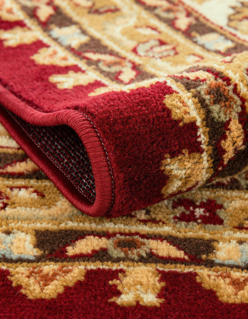 Aditi Collection Rug - 2' 7 x 10' Runner Red Low Rug Perfect s, Large Dining Rooms, Open Floorplans