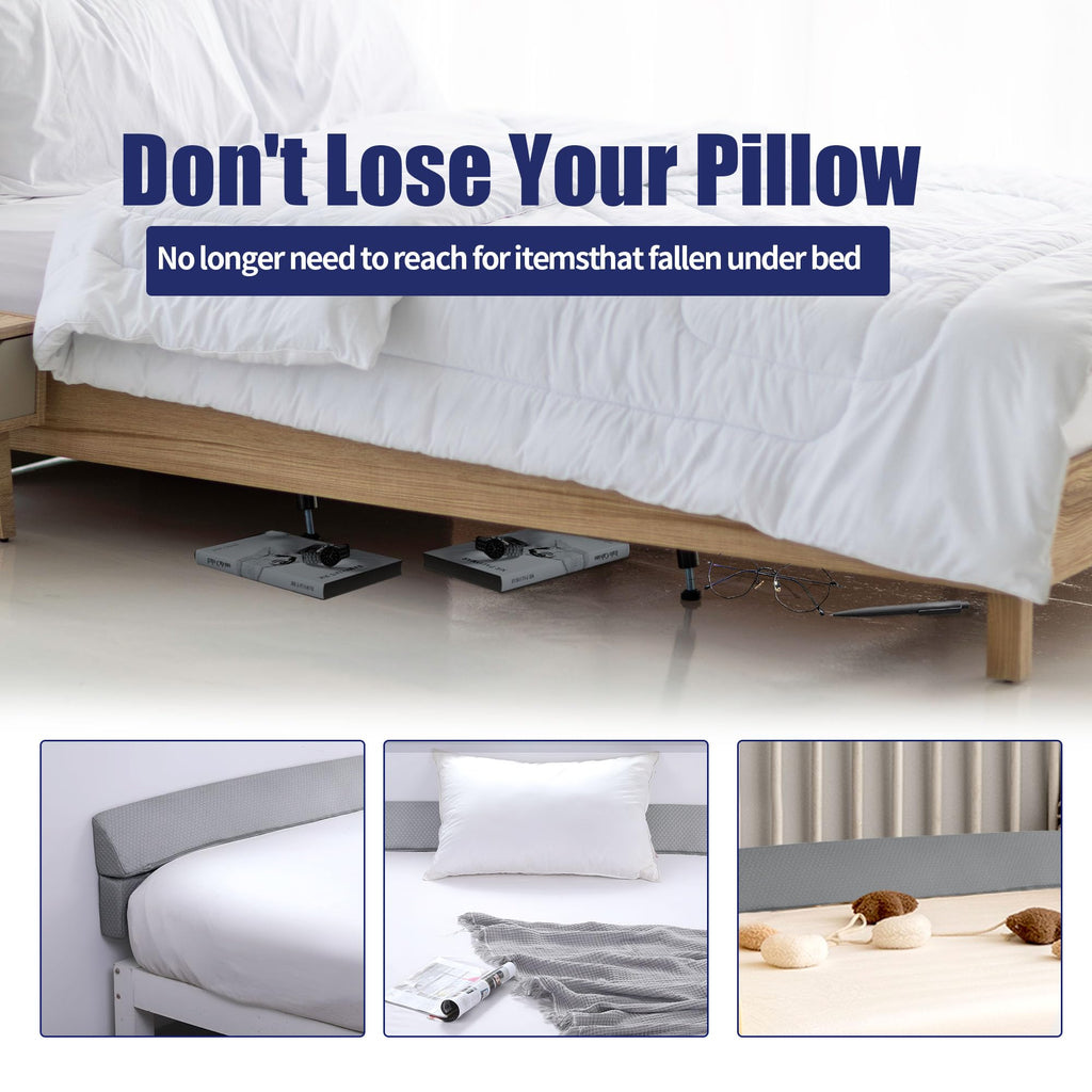 Wedge Pillow Headboard for Bed Gap, Foldable Bed Wedge Gap Filler Queen Size, Matterss Gap Filler, Multi Functional Bed