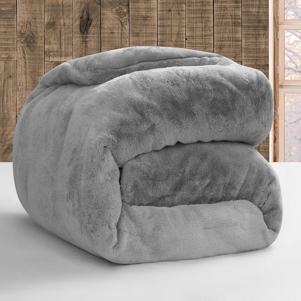 Melange Chunky Bunny - Coma Inducer King Oversized Comforter Set | Silver Rabbit. Experience Coma Worthy Sleep with