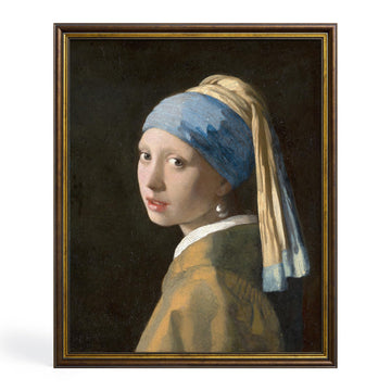 The Girl with a Pearl Earring Canvas Print Vintage Wall Art