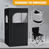 Nirvix Sauna Box, Portable Steam Sauna for Home with 1000W 3L Steamer, 9-Level Temperature Control & Remote