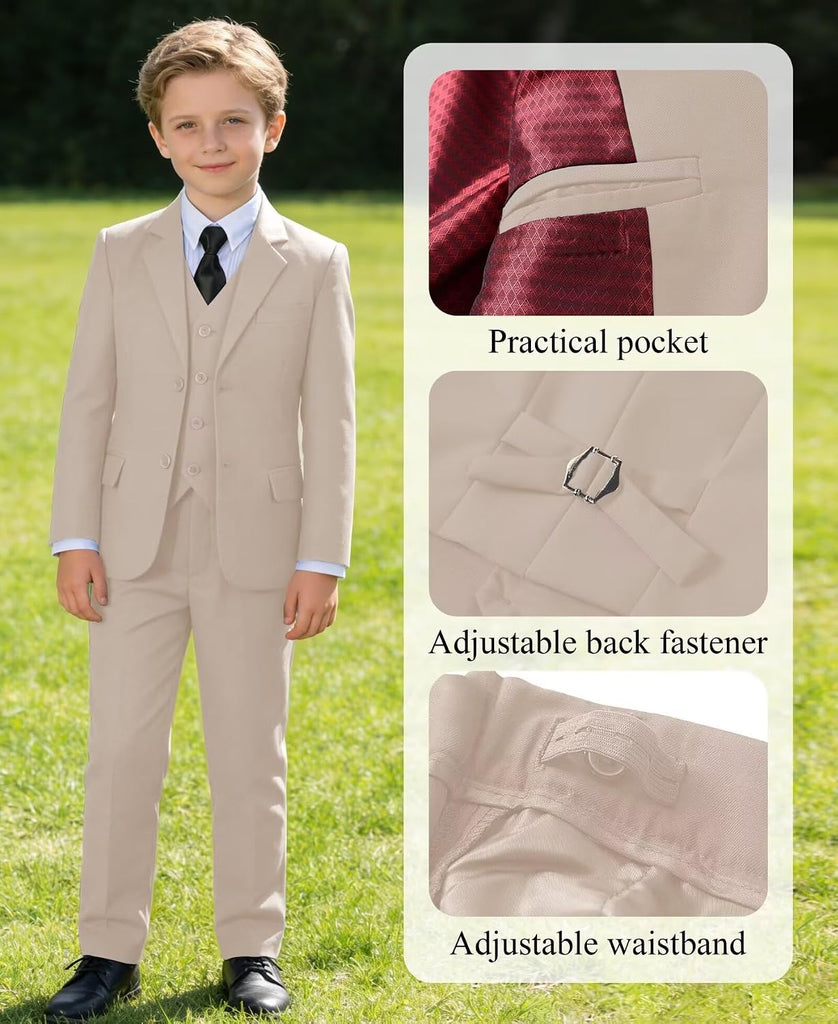 Boys Suit Kids Dress Clothes Wedding Ring Bearer Outfit Formal Wear